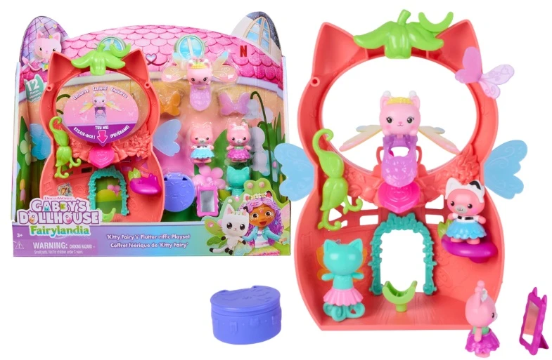 Spin Master Gabby's Dollhouse Gabby lėlių namelis – plasnojančių fėjų žaidimų rinkinys (6075567)
