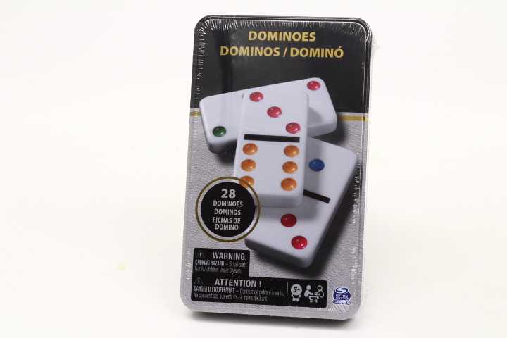 Spin Master SPINMASTER GAMES žaidimas Domino, metalinėje dėžutėje, 6033156