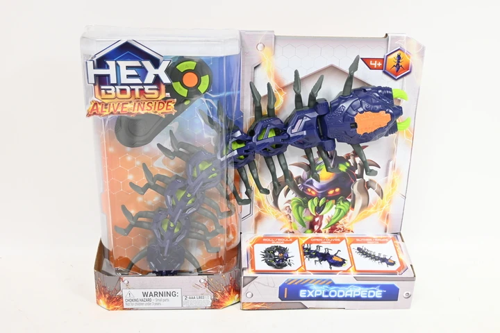 NAUJIENA 2026! Hex Bots Alive Inside Explodapede interaktyvus RC pultu valdomas robotas - šimtakojis