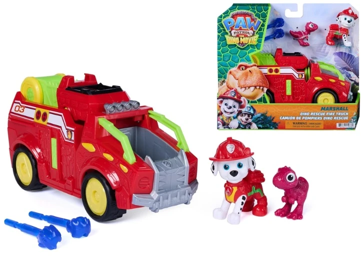 Spin Master PAW PATROL transporto priemonė Dino Theme Marshall, 6075757