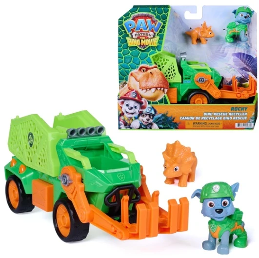 Spin Master PAW PATROL transporto priemonė Dino Theme Rocky, 6075772