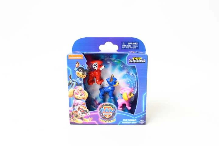 Spin Master Paw Patrol: The Mighty Movie 3 figūrėlių rinkinys - Šuniukų būrys