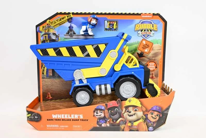 RUBBLE & CREW statybinė transporto priemonė Wheeler‘s Bark Yard Deluxe Dump Truck, 6070126