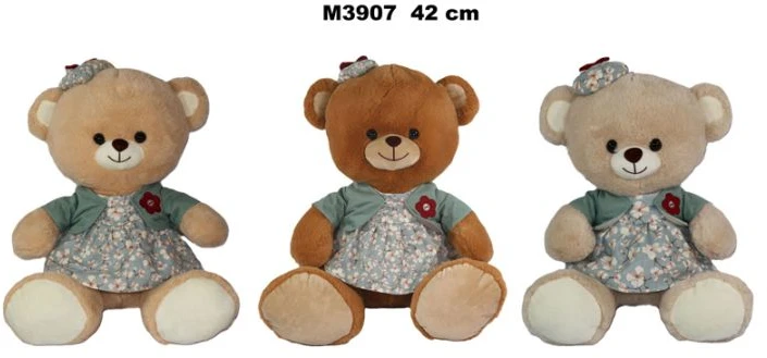 Sun Day Meškiukas M-3907 w sukience 3kol 42cm 177131