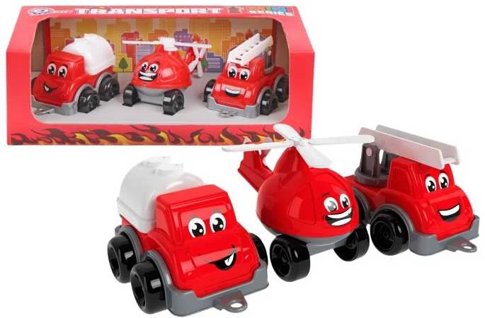 Technok mini gaisrinės transporto rinkinys 3 vnt 6153