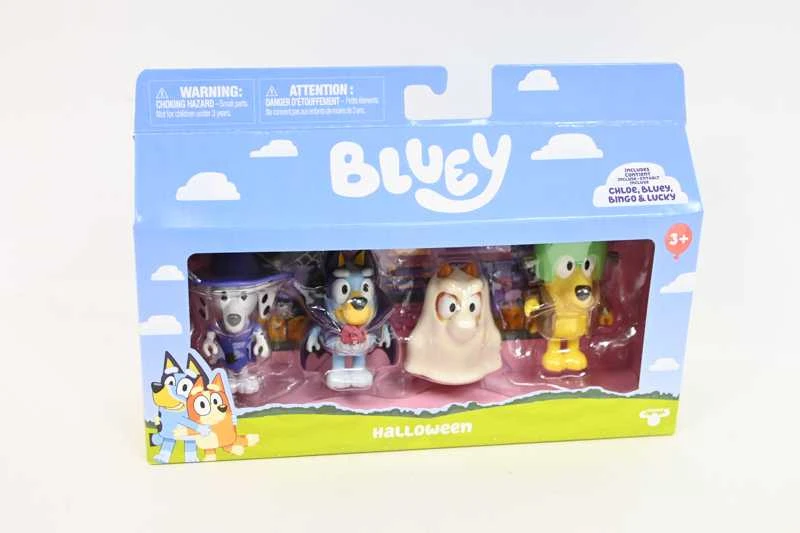 Bluey - 4 figūrėlių rinkinys - Helovinas (90266)