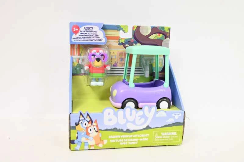 TM Toys Bluey Mėlynos močiutės automobilis ir Džanet