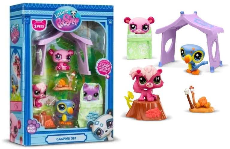 TM Toys Figūrėlių rinkinys Littlest Pet Shop stovyklavimui