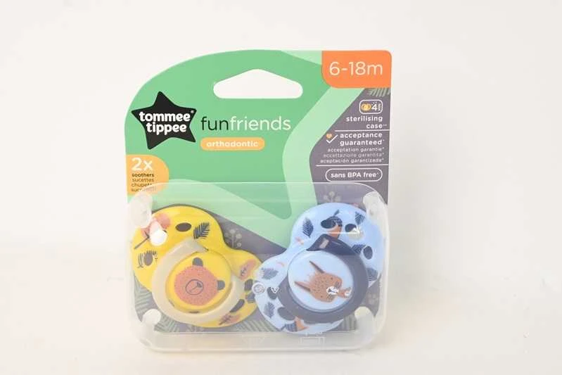 Lotto TOMMEE TIPPEE TTP43335896 čiulptukas FUN FRIENDS 6-18m 2pack