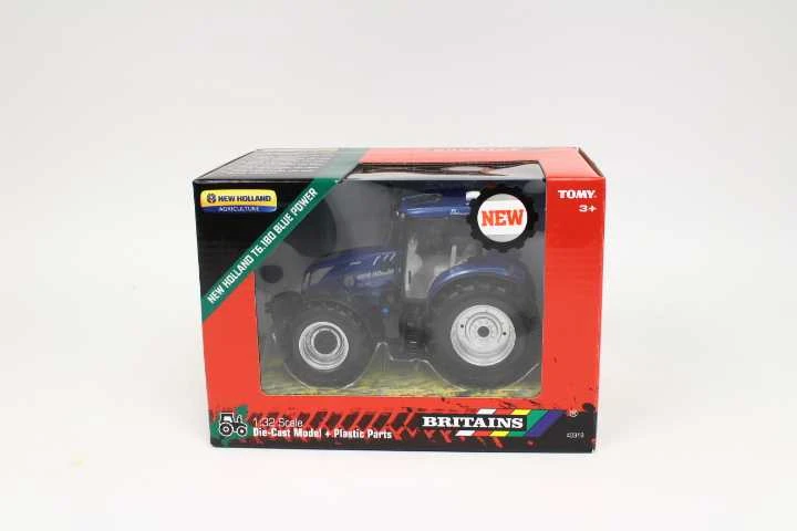 Žaislinis traktorius New Holland T6.180 mėlynas TOMY