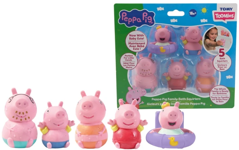 „Toomies“ – „Peppa Family“ vonios žaislai (203-73923)
