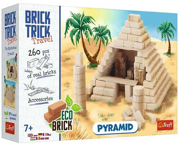 Rankdarbių rinkinys piramidės statybai Brick Trick Travel Trefl
