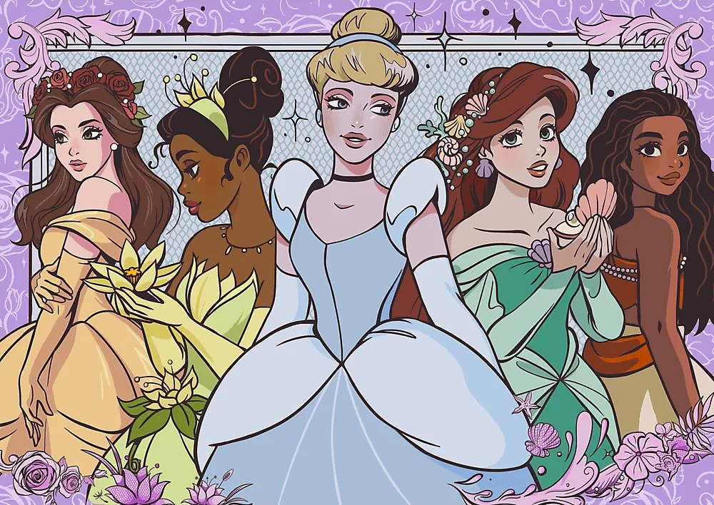 Trefl Dėlionė 100 vnt. - Disney princesės