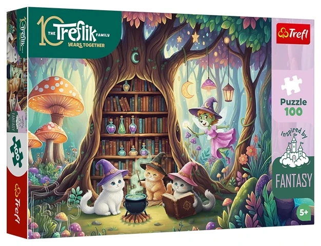 Trefl Dėlionė 100 InspiredByFant.Czarodziej.kittens 16572