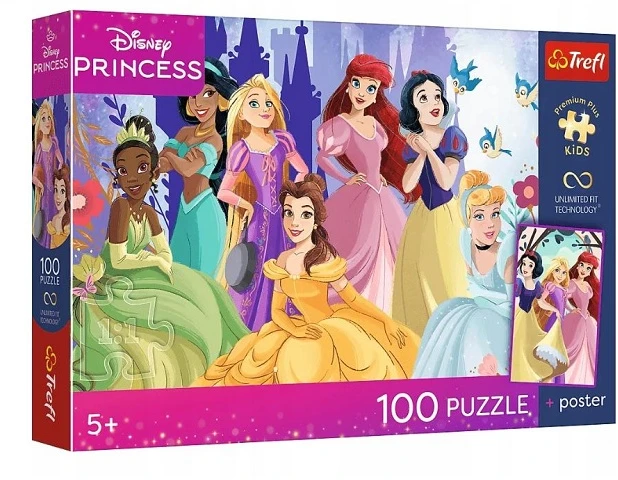 Trefl Dėlionė 100 PremPlus Kids Relaxation su princess.16554
