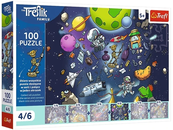 Trefl Dėlionė 100 UFT Robobot in Space 16544