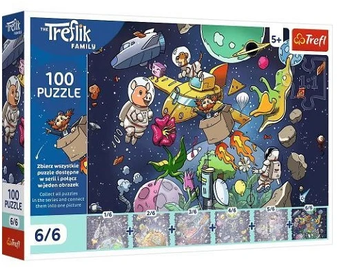Trefl Dėlionė 100 UFT Įeikite į kosmosą 16546