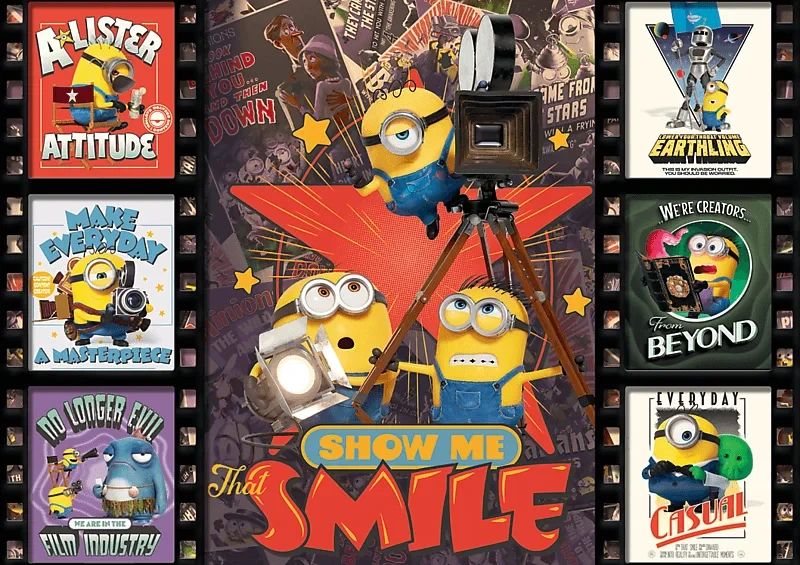 Trefl Dėlionė 1000 vnt. - Pakalikai ir monstrai (Minions 3 filmo kadrai)