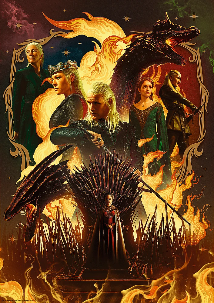 Trefl Dėlionė 1000 vnt. - "House of the Dragons"