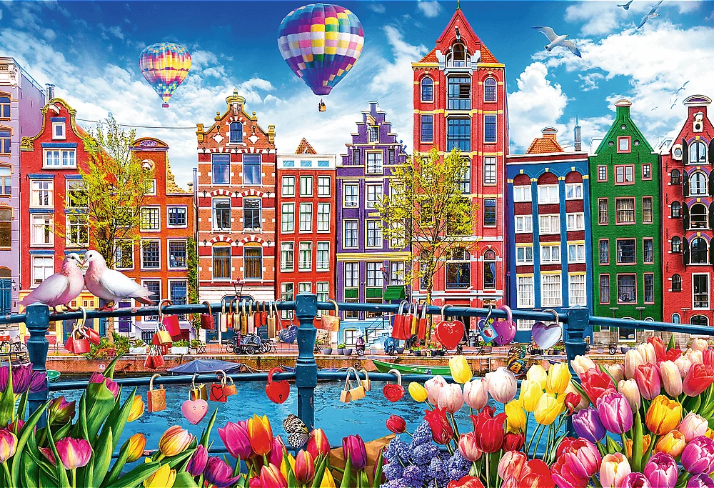 Trefl Dėlionė 1500 vnt. - Spalvingas Amsterdamas