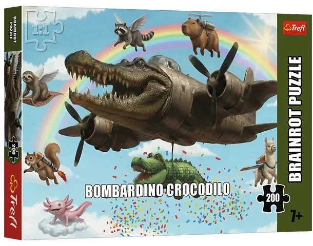 TREFL BRAINROT Dėlionė „Bombardino Crocodilo“, 200 det.