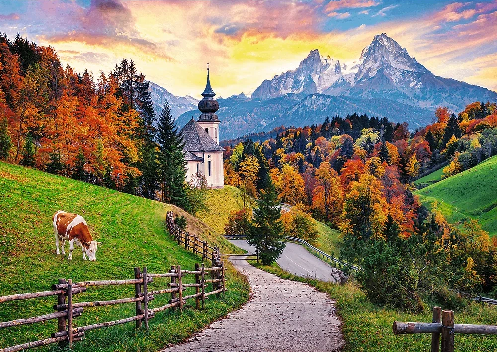 Trefl Dėlionė 2000 vnt. - Bavarijos Alpės rudenį