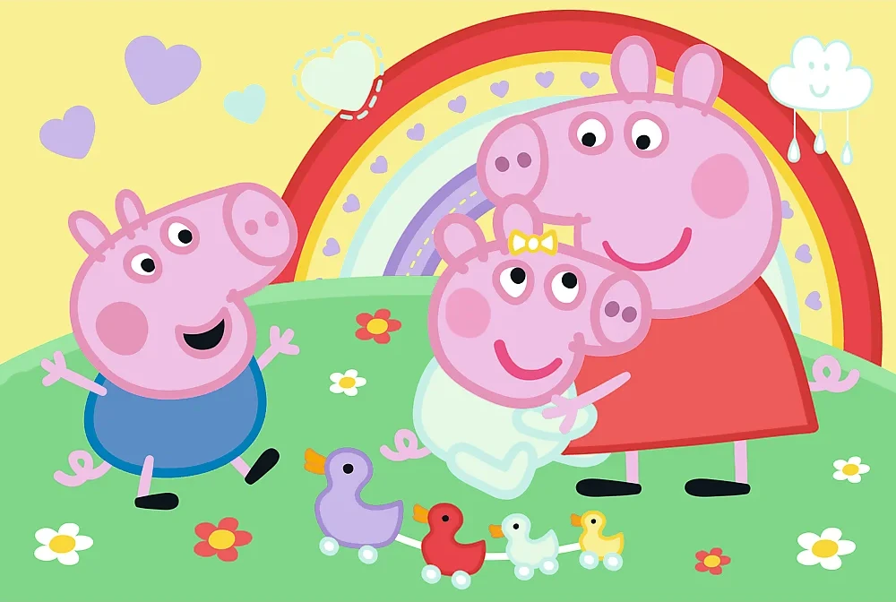 Trefl Dėlionė 24 vnt. - Peppa pig + kolekcinis plakatas
