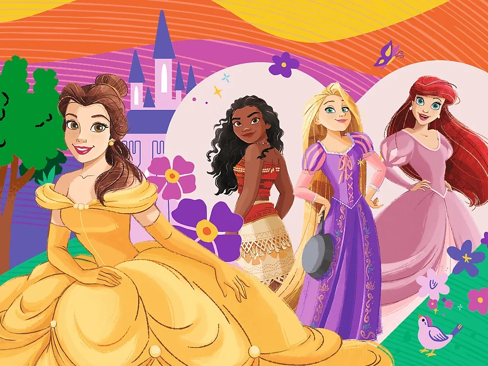 Trefl Dėlionė 30 vnt. - Disney princesės + kolekcinis plakatas