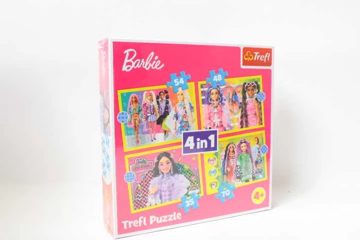 TREFL BARBIE 4 dėlionių rinkinys