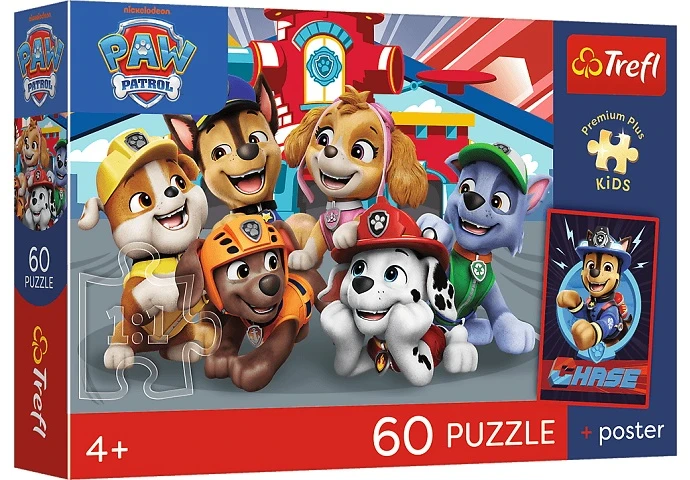 Trefl Dėlionė 60 PremPlus Kids Dog Day Afternoon 17432