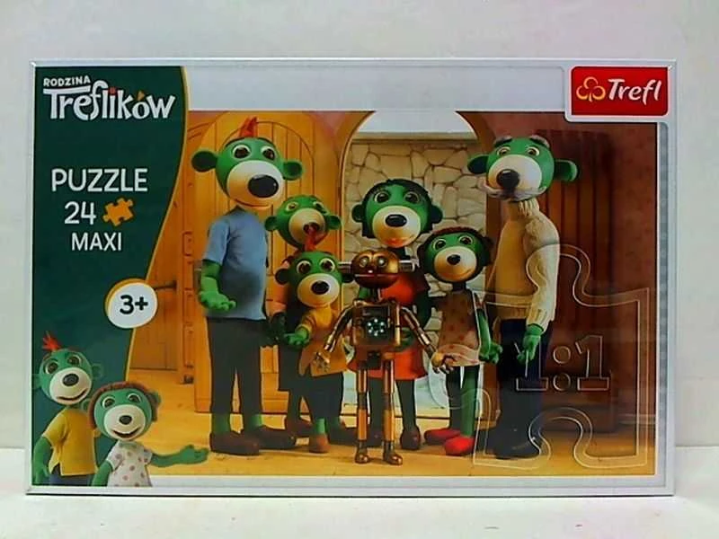 Trefl medinė dėlionė 24 vnt. - Treflikų šeima