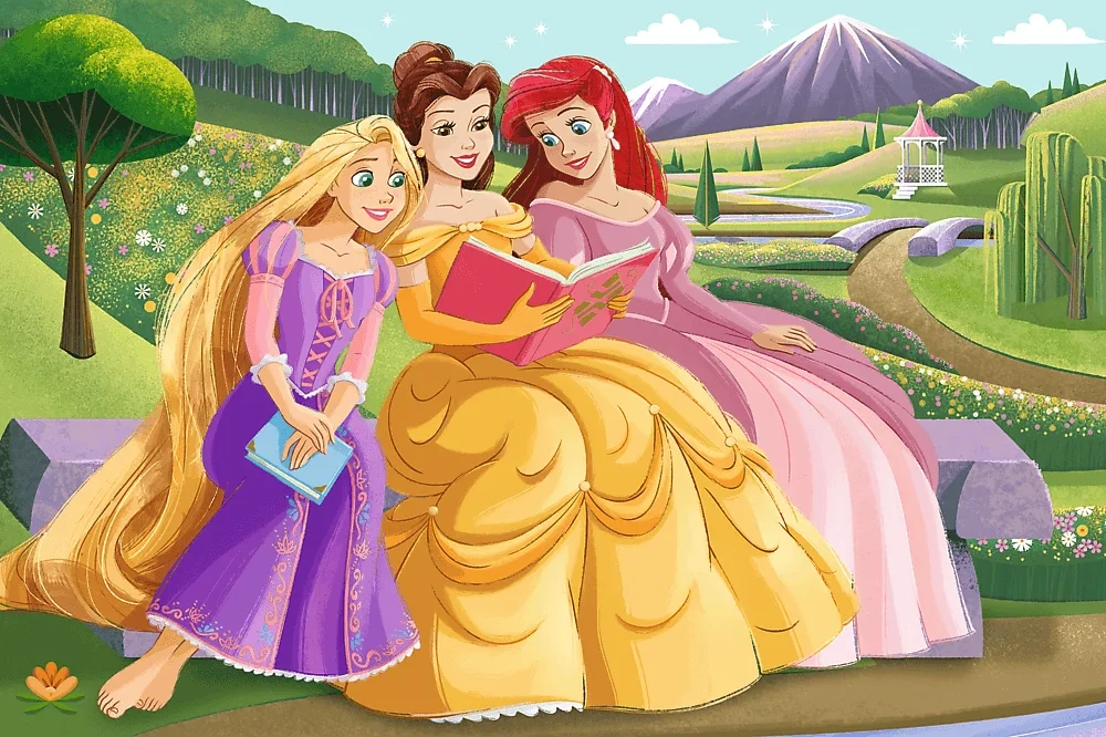 Trefl Dėlionė 60 vnt. - Disney princesės + kolekcinis plakatas