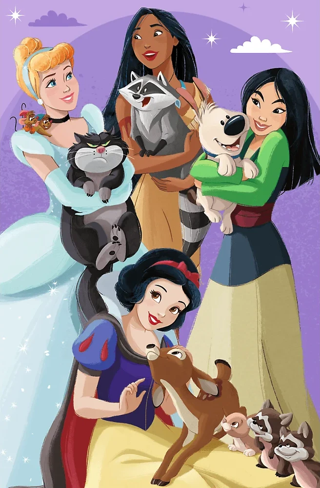 Trefl Dėlionė 60 vnt. - Disney princesės + kolekcinis plakatas