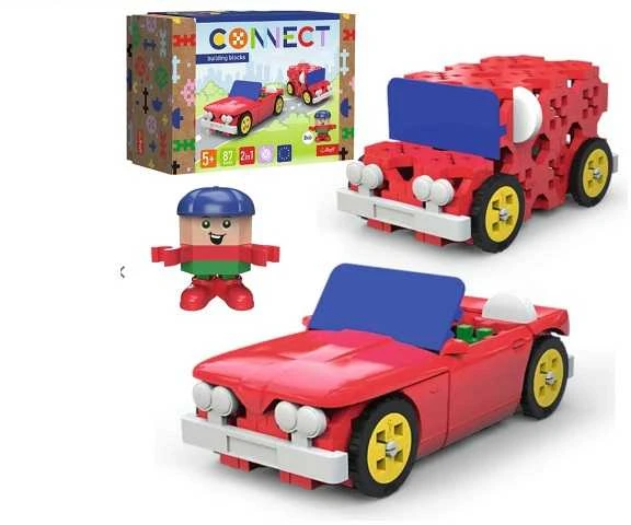 Konstruktorius 2in1 kabrioletas ir krovininis automobilis Trefl
