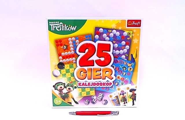 TREFL 02119 Kaleidoskopas 25 Žaidimai Treflik šeima*
