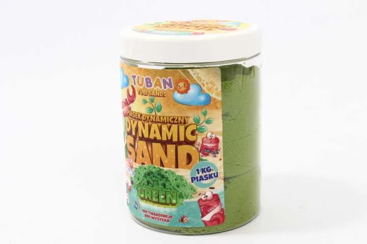 Tuban Dinaminis smėlis - Žalias - 1kg ( TU3555 )
