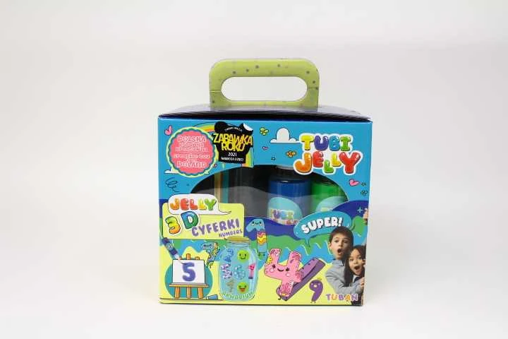 Tuban 6 spalvų Tubi Jelly rinkinys su nedideliu akvariumu - Skaičiai