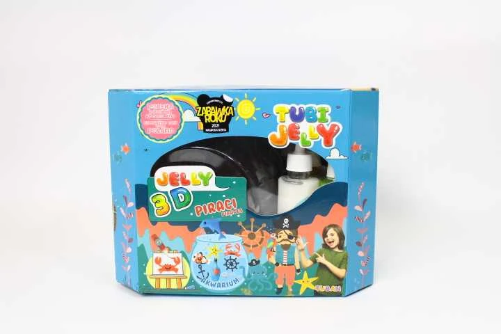 Tuban 8 spalvų Tubi Jelly rinkinys su nedideliu akvariumu - Piratai