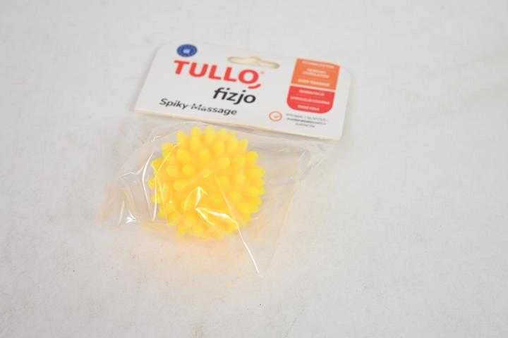 Fizjo spyglinė masažo ir reabilitacijos kamuoliukas 5.4 cm Tullo geltonas REF855