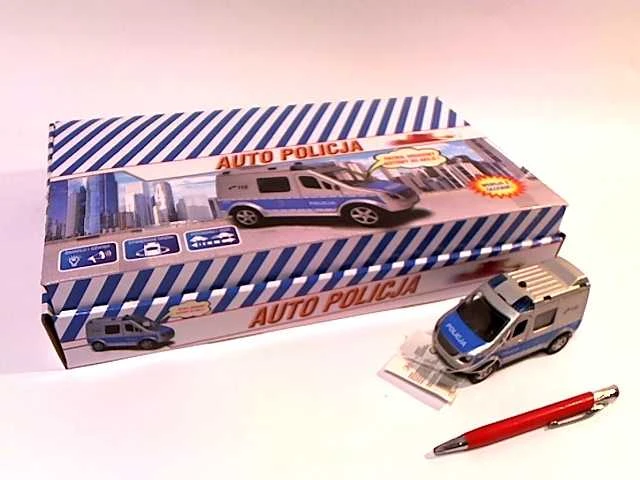Hipo Auto Police Van 11cm su balsu (HKG088)