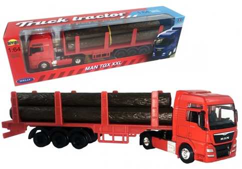 WELLY 1:64 sunkvežimis MAN TGX su drewnem 68013 58034