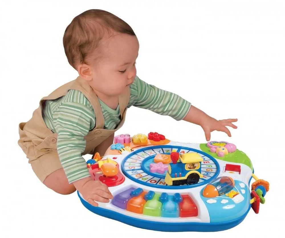 Winfun Edukacinis žaislinis staliukas "Letter Train & Piano Activity Table", žaislas lenkų k. (000801)