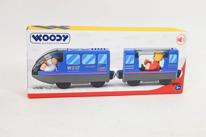 WOODYLAND elektrinis lokomotyvas su vagonu. 92109 21096