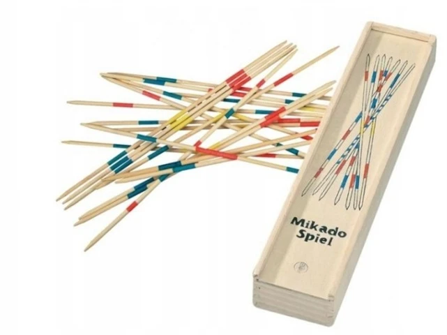 WOODYLAND Mikado Didelės lazdelės medžio dėžutėje 90474 04747