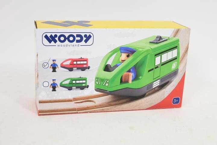 Woodyland VUDYLAND Modernus raudonas elektrinis lokomotyvas 91908 19086