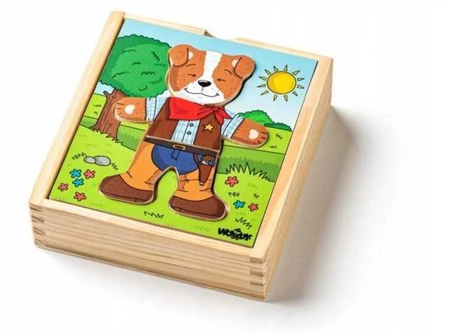 Dėlionė WOODYLAND PuzzleSzafa su ubr.Piesek 18 90016 00169