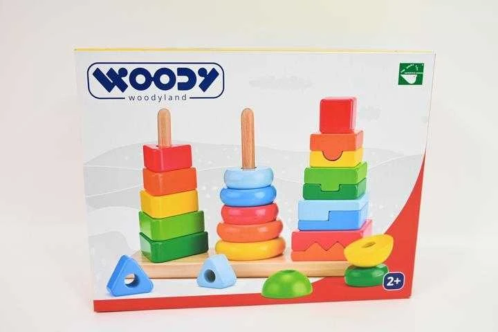 Dėlionė WOODYLAND Rinkinys bokštų krovimo aikštelė 90227 02279
