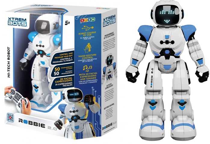 XTREM BOTS Robbie 2.0 Robotas