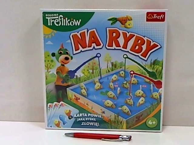 Trefl Stalo žaidimas vikrumo lavinimui Na Ryby, šeimai nuo 4 metų, smagus ir įtraukiantis