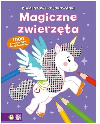 Zielona Sowa ZIELONASOWA deimantiniai spalvinimo puslapiai „Magiški gyvūnai“ 81218